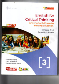 Image of PENDAMPING ENGLIS FOR CRITICAL THINKING GRADE XII KURMER